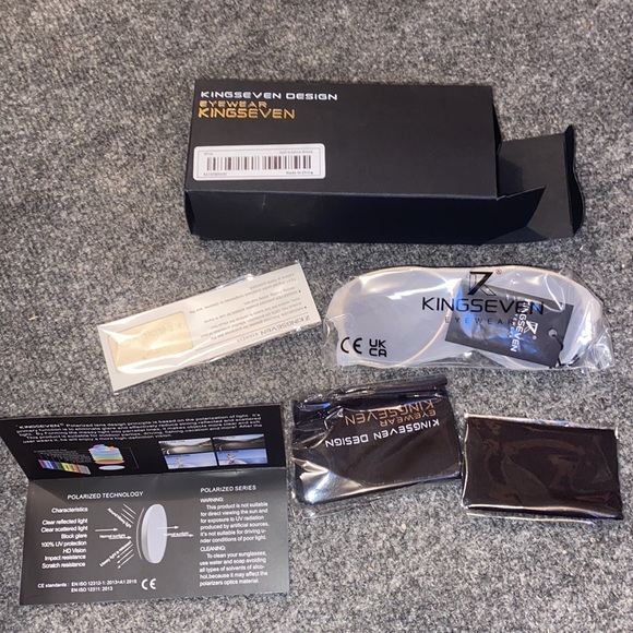 NWT - Trendy Unisex Titanium Stainless-Steel Alloy Polarized Aviator Sunglasses - Picture 6 of 8